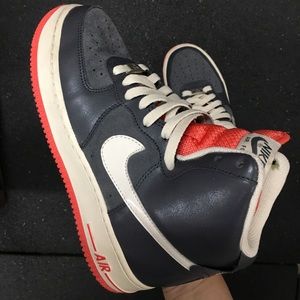 Cute Grey and Orange AirForce 1 High